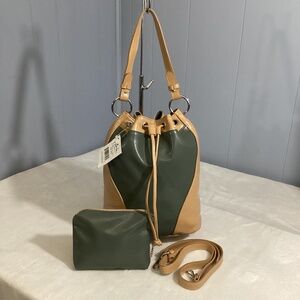 Laila Geir Ness of Norway Drawstring Bucket Bag  NWT